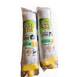 Pine-Sol Jumbo Cotton Mop Replacement Head Use On Tile,wood, And Linoleum (X2)